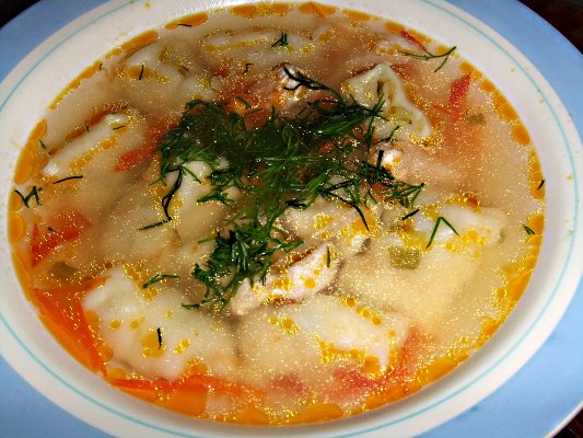 Как приготовить суп с галушками