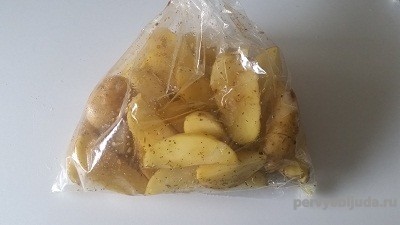 картофель в пакете