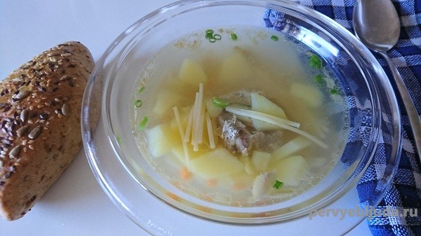 простой суп из макарон и картофеля
