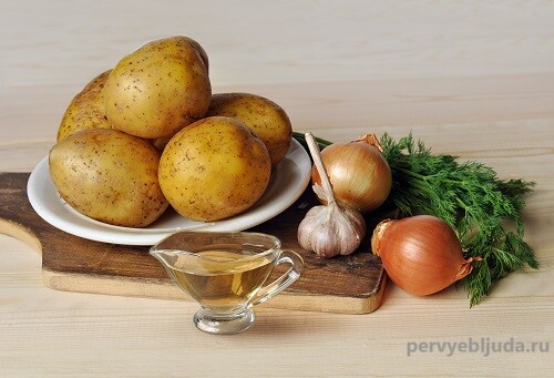 ингредиенты для приготовления запеченного картофеля