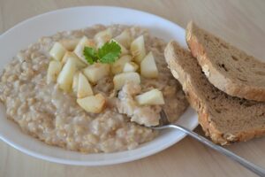 овсяная каша с грушей