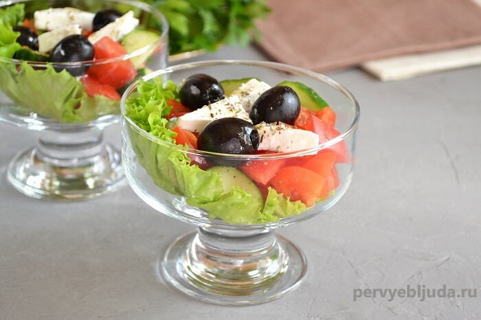 греческий салат порционный