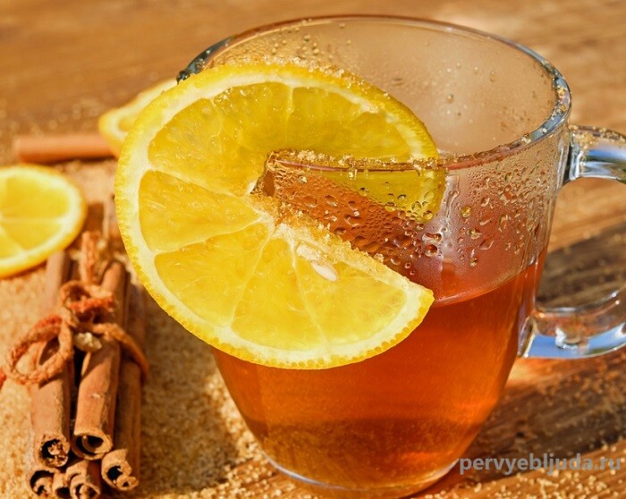 чай с имбирем лимоном и корицей