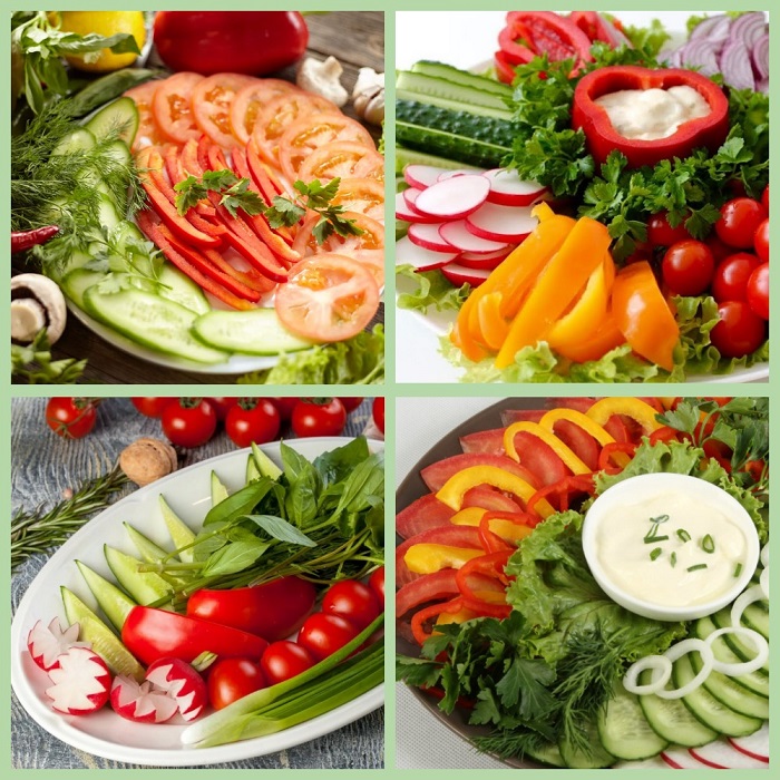 овощные тарелки