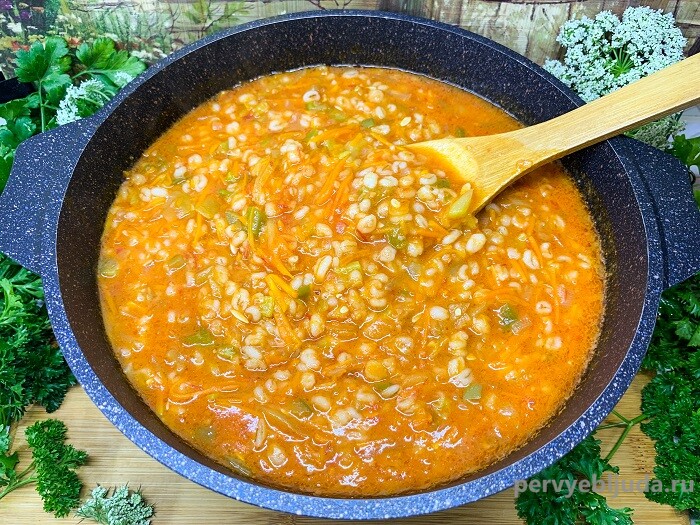 Рецепт рассольника с перловкой и огурцами от скрипкиной