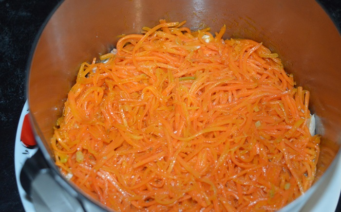 слой из моркови