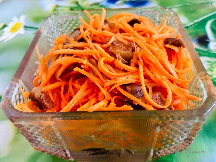 Морковь по-корейски с сельдью: простой рецепт вкусной закуски