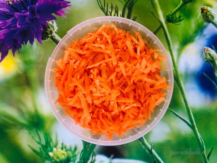 морковь измельченная на терке