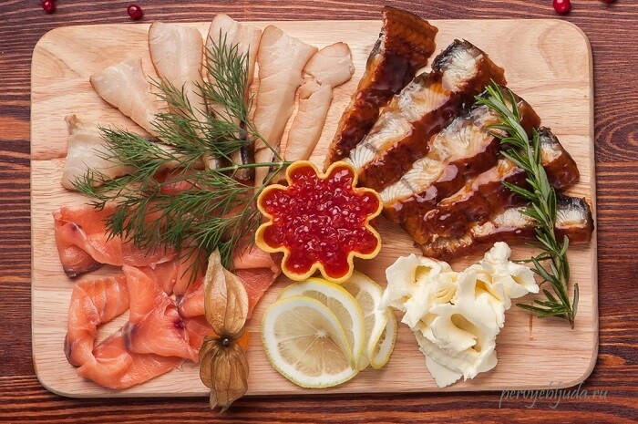 праздничная рыбная нарезка
