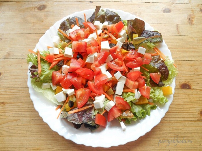 салат с тунцом и овощами диетический