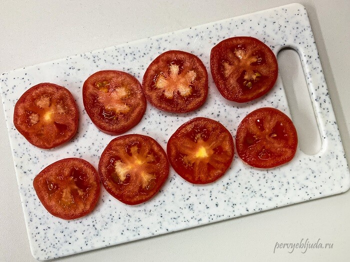 помидоры кружками
