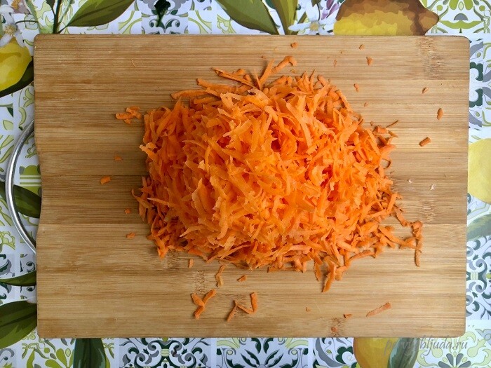 натертая морковь