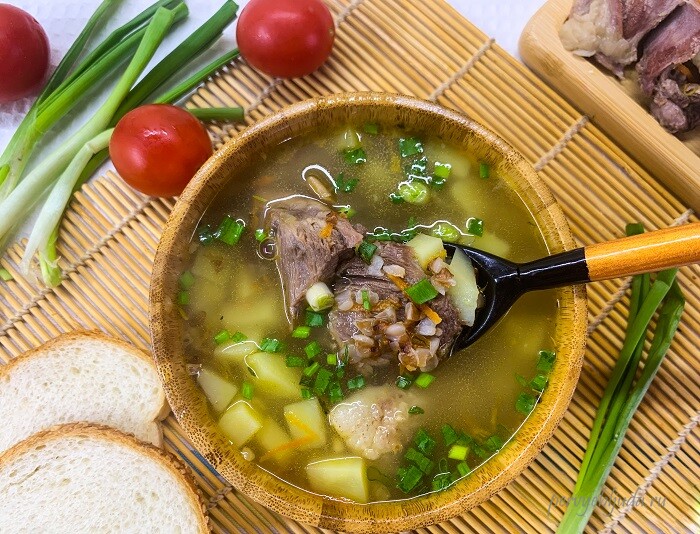 легкий гречневый суп с бараниной