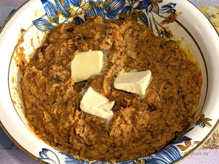добавляем сливочное масло
