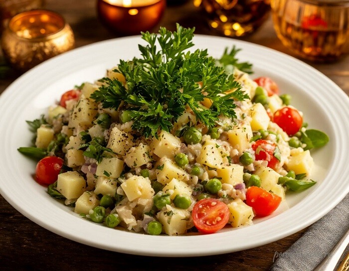 Вегетарианское Оливье: 3 рецепта на любой вкус