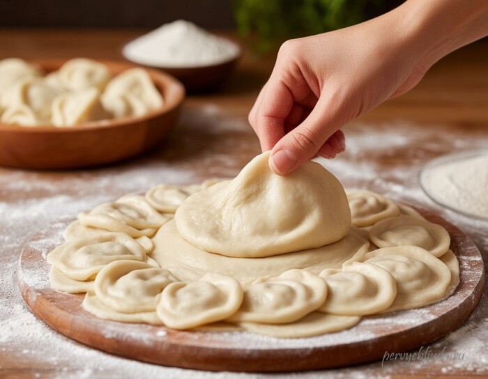 эластичное тесто на пельмени