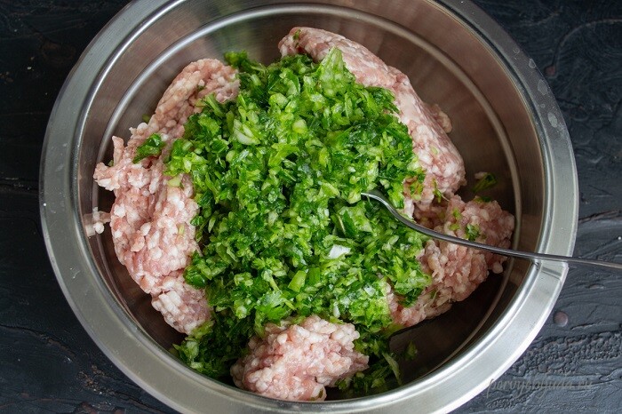 фарш из баранины с кинзой