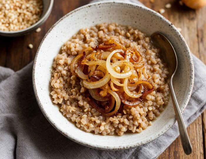 гречневая каша с поджаренным луком