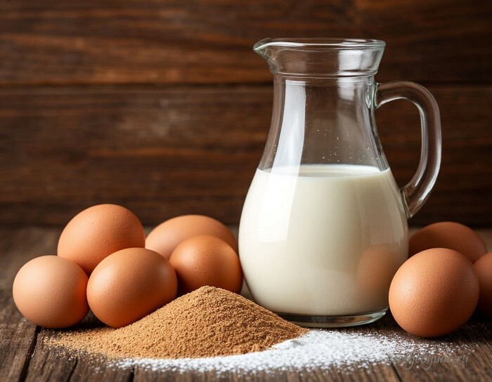 ингредиенты для гречневых блинчиков