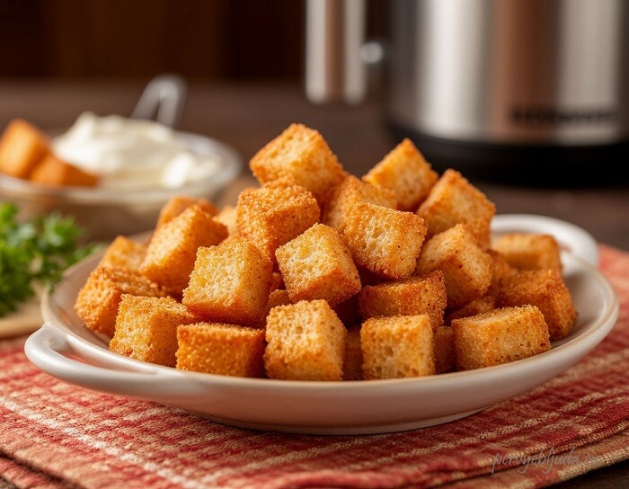 Как приготовить идеальные домашние сухарики из белого хлеба (для супов)